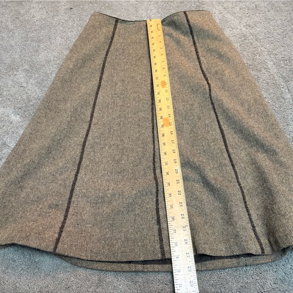 Eddie Bauer Dresses & Skirts - Eddie Bauer Brown A-Line Skirt with Black Stripes